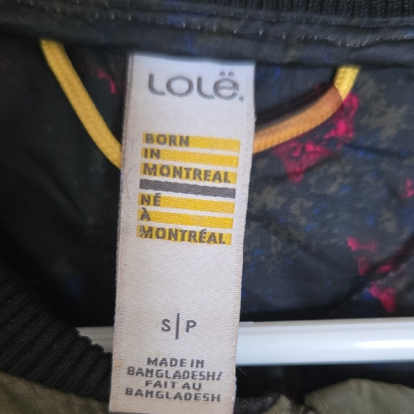 Lole Olive Green Packable Down Bomber Jacket - Picture 2 of 7